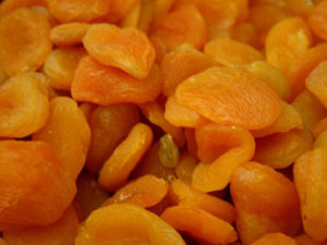 Dry Apricot before the infusion